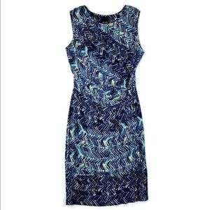 NIC + ZOE sleeveless sheath dress with knitted detail